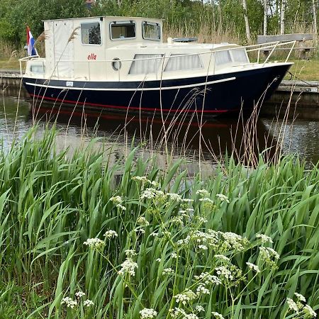 Boat Ella - Kamperen Op Het Water -Niet Om Mee Te Varen -Read Host Profile-Lees Hostprofiel Jutrijp Exteriör bild