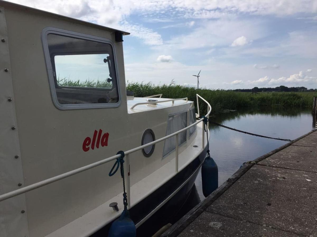 Boat Ella - Kamperen Op Het Water -Niet Om Mee Te Varen -Read Host Profile-Lees Hostprofiel Jutrijp Exteriör bild